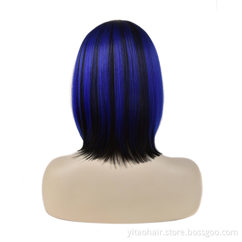 Anogol Black Braided Lace Front Wig Straight Double Braided Synthetic Wigs Hair Long Natural with Baby Soft Transparent Light